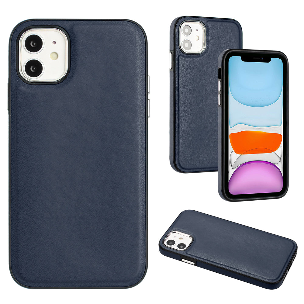 YB Leather Coating Series-6 For iPhone 11 Back Shell Cell Phone Guard Cover PU Leather TPU Case YB Leather Coating Series-6 For iPhone 11 Back Shell Cell Phone Guard Cover PU Leather TPU Case